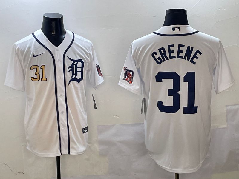 Men Detroit Tigers #31 Greene White Game 2025 Nike MLB Jersey style 3124